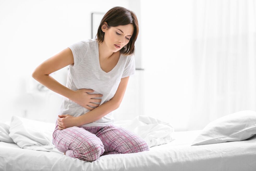 dolore addominale come sintomo della presenza di parassiti